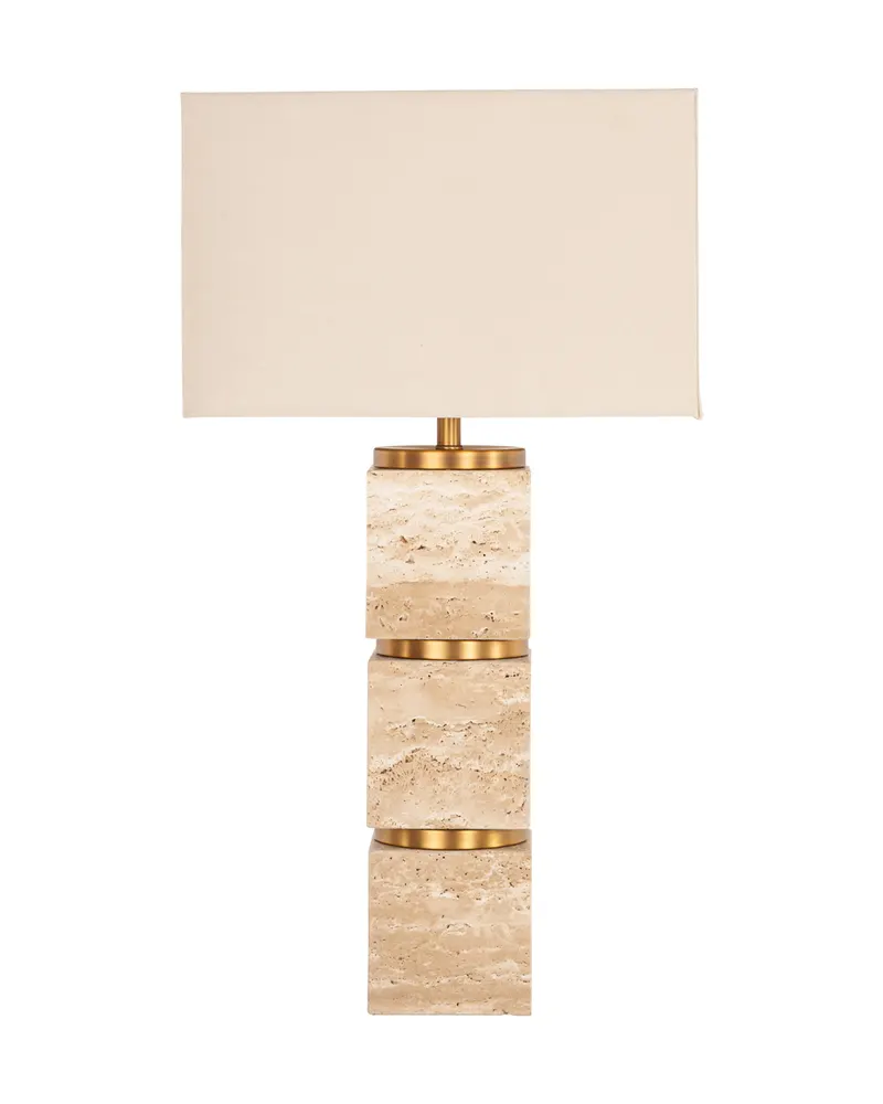 Tischleuchte Jaella, Beige