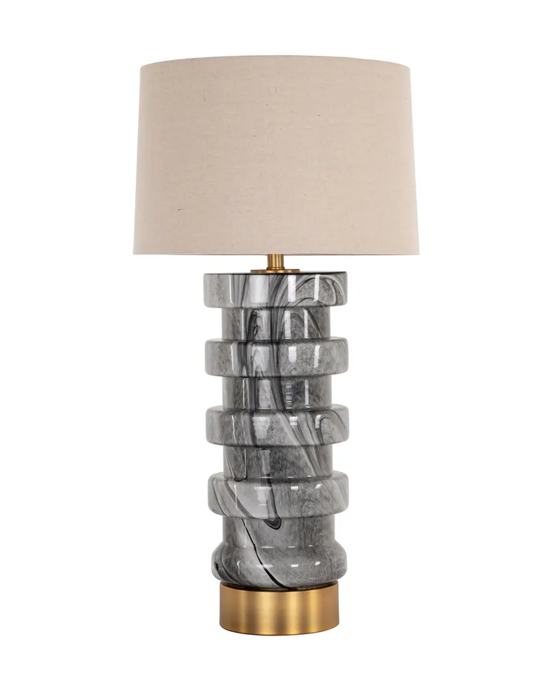Tischleuchte Jaylee, Schwarz/Weiß von Richmond Interiors