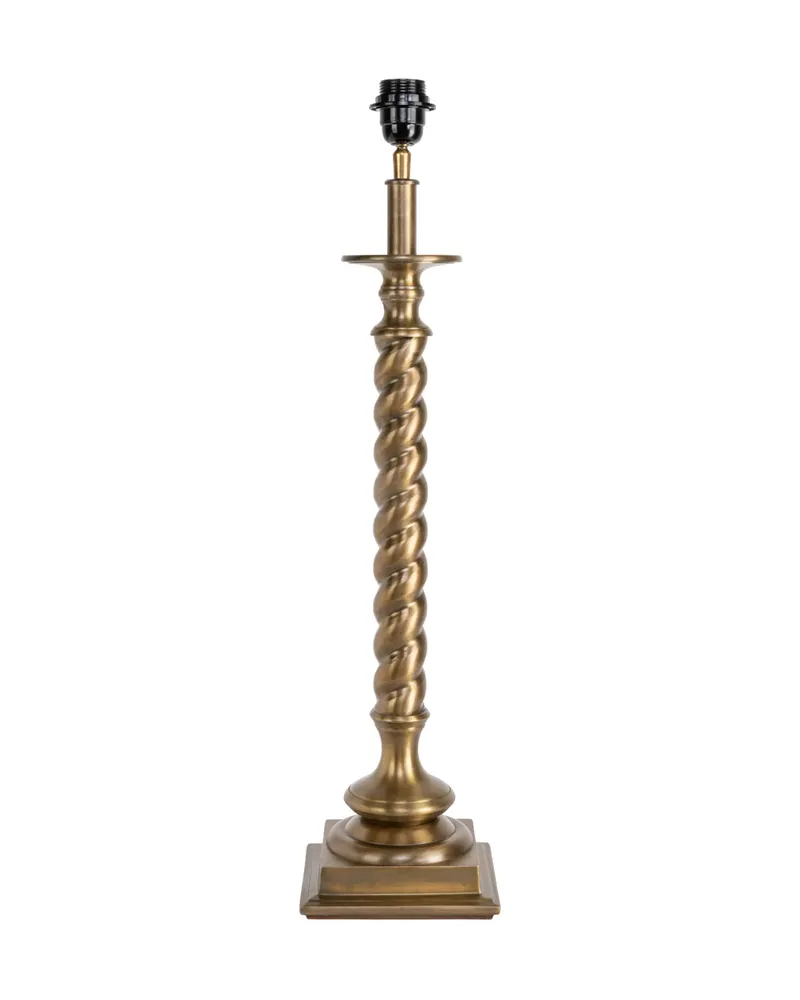 Tischleuchte Slone, Messingfarben antik