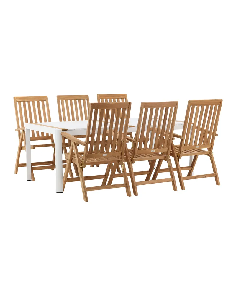 Togo & Kenya Gartenmöbel-Set mit 6 Teakstühlen, Ansicht 6