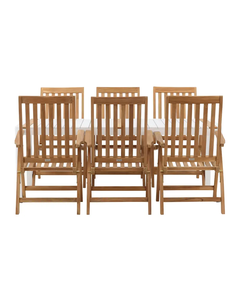 Togo & Kenya Gartenmöbel-Set mit 6 Teakstühlen, Ansicht 7