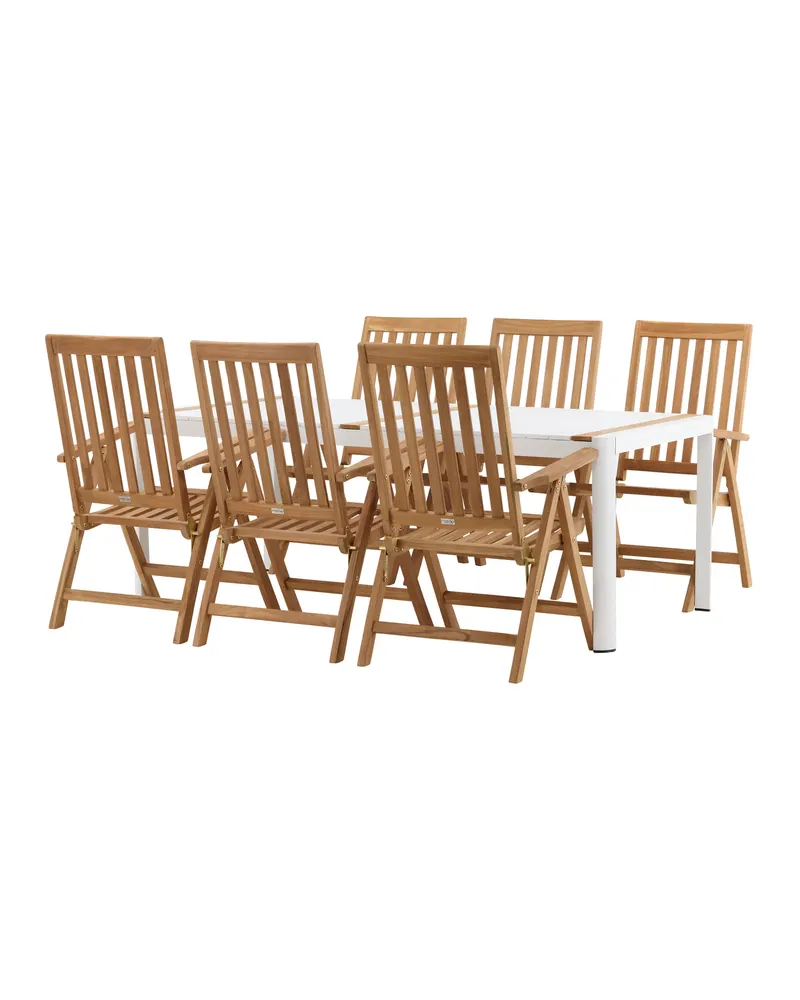 Togo & Kenya Gartenmöbel-Set mit 6 Teakstühlen, Ansicht 8