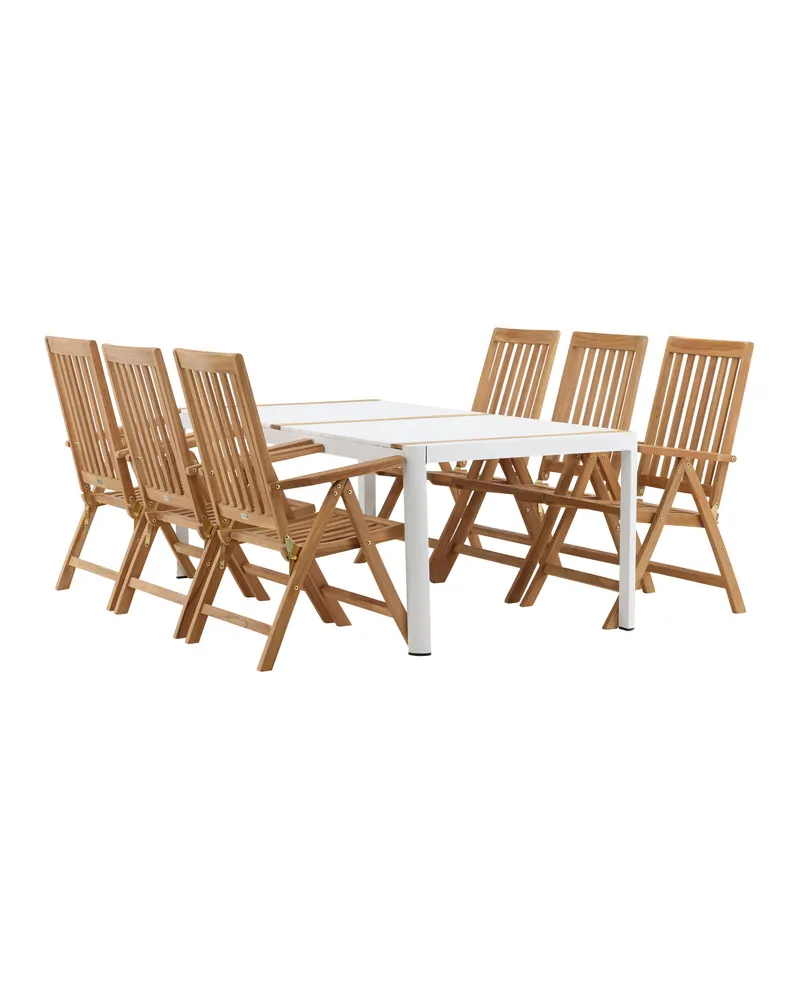 Togo & Kenya Gartenmöbel-Set mit 6 Teakstühlen, Ansicht 9