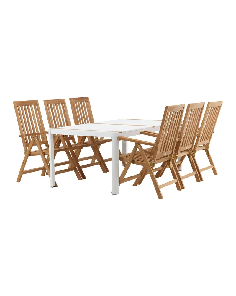 Togo & Kenya Gartenmöbel-Set mit 6 Teakstühlen, Ansicht 11