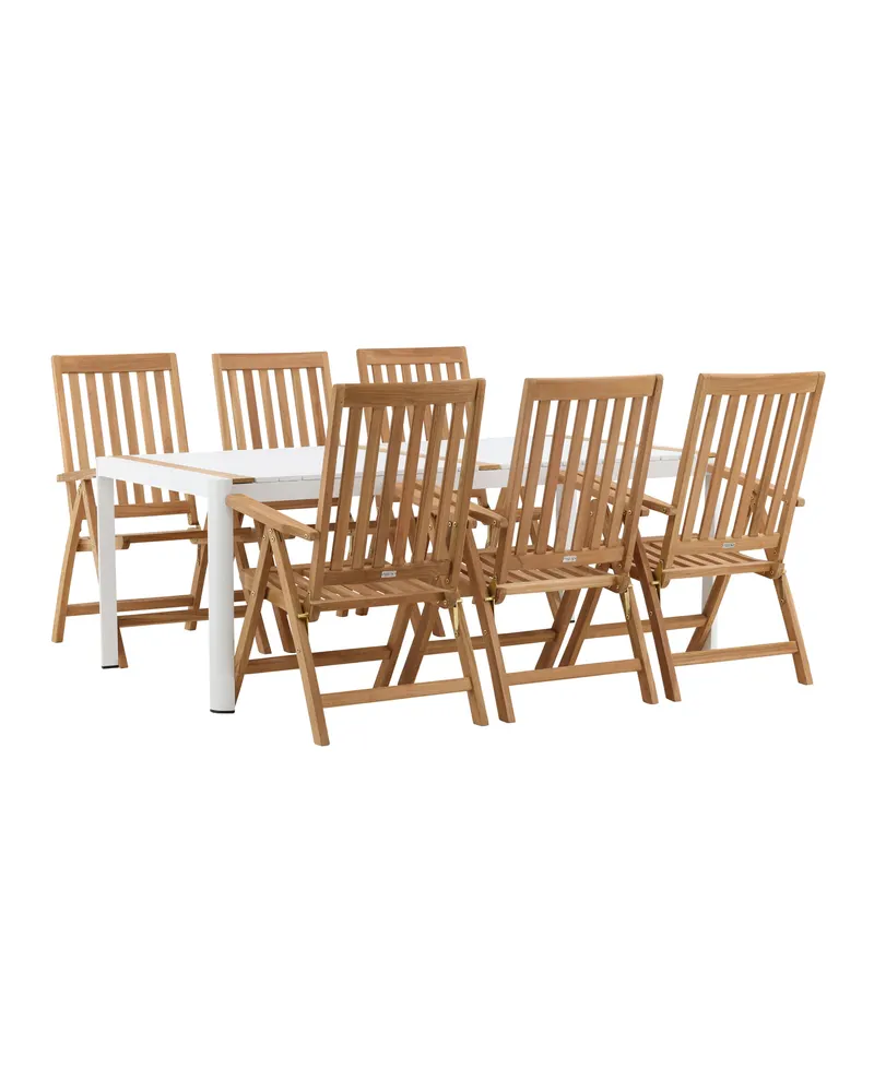 Togo & Kenya Gartenmöbel-Set mit 6 Teakstühlen, Ansicht 12