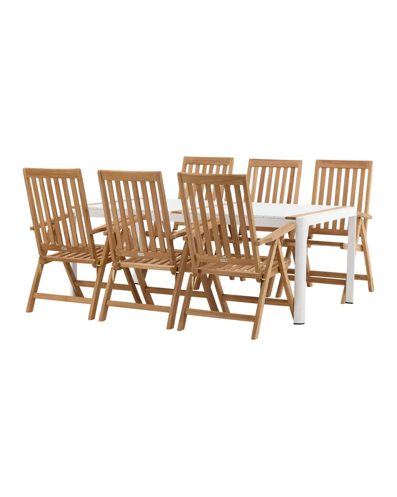 Togo & Kenya Gartenmöbel-Set mit 6 Teakstühlen, Ansicht 2