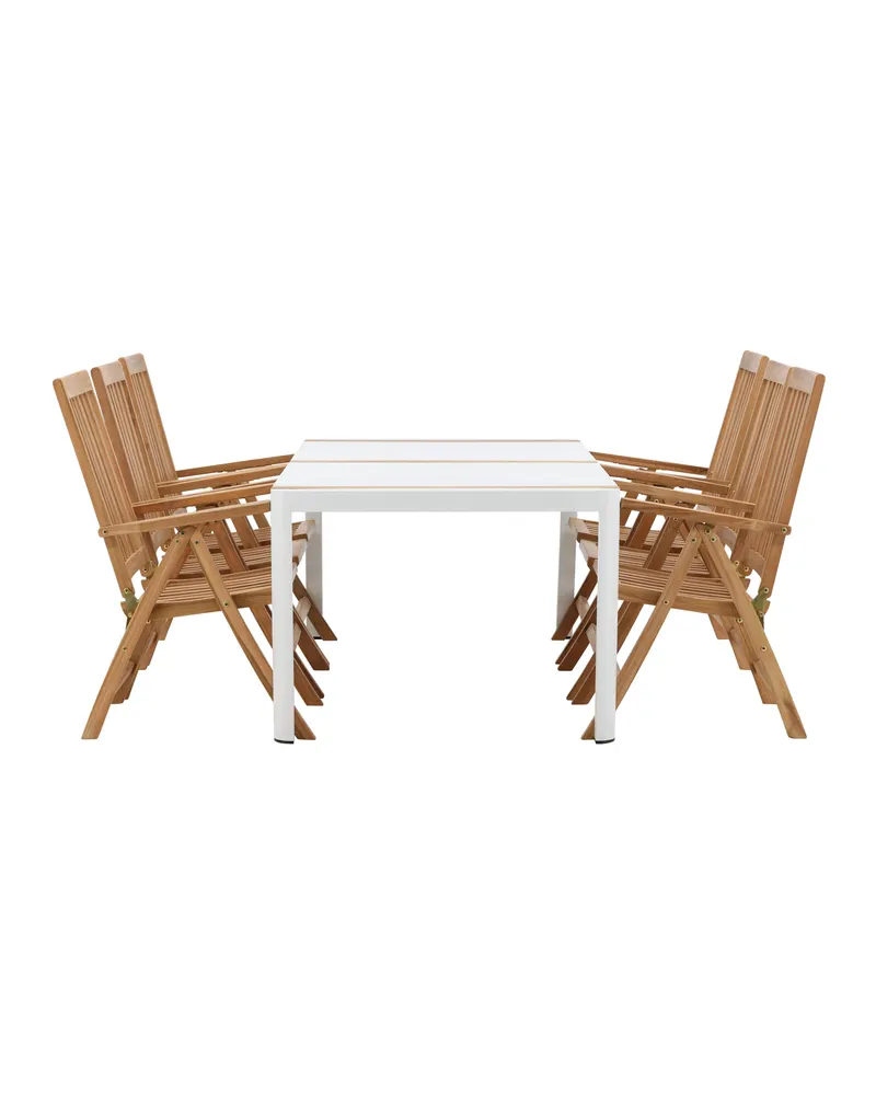 Togo & Kenya Gartenmöbel-Set mit 6 Teakstühlen, Ansicht 4