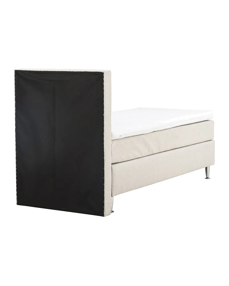 Toledo Kontinentalbett mit Kopfteil in 200 × 66 × 90 cm, Beige, Gestell Champagner, Ansicht 10