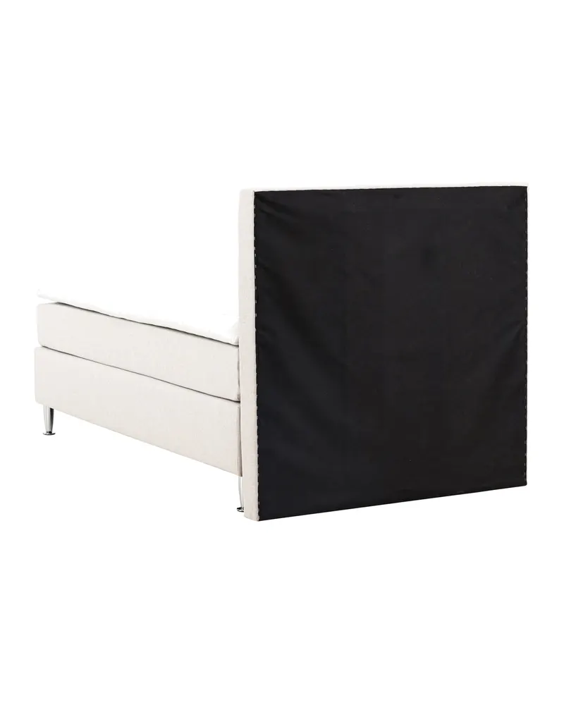 Toledo Kontinentalbett mit Kopfteil in 200 × 66 × 120 cm, Beige, Gestell Champagner, Ansicht 8