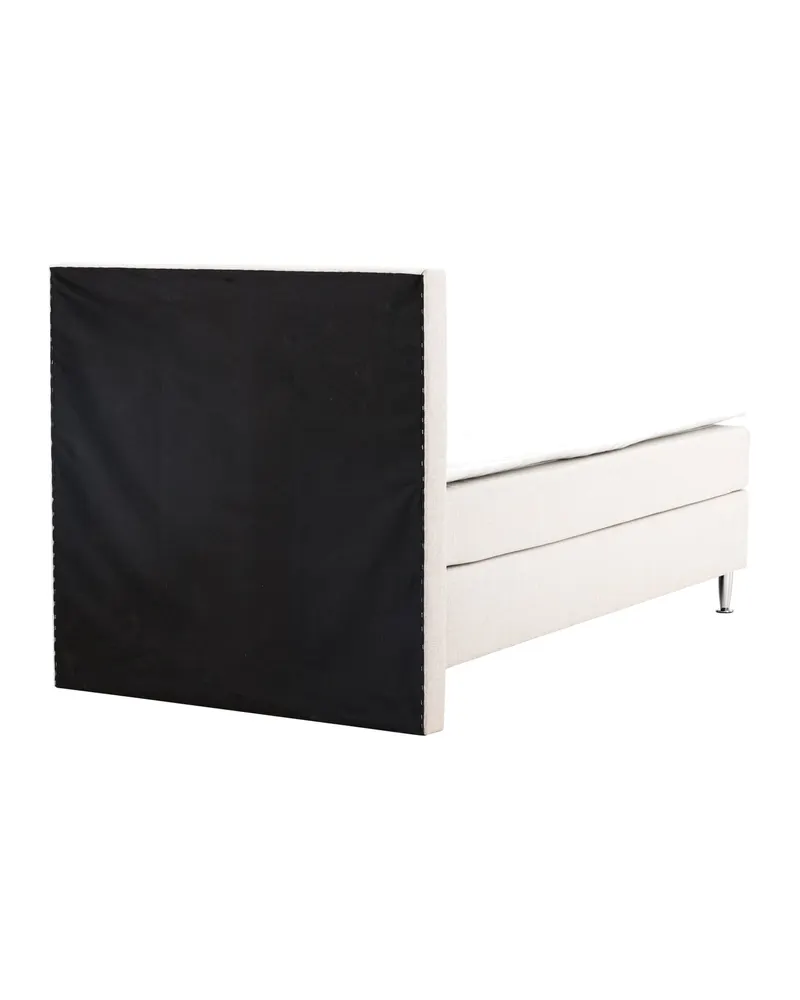 Toledo Kontinentalbett mit Kopfteil in 200 × 66 × 120 cm, Beige, Gestell Champagner, Ansicht 10