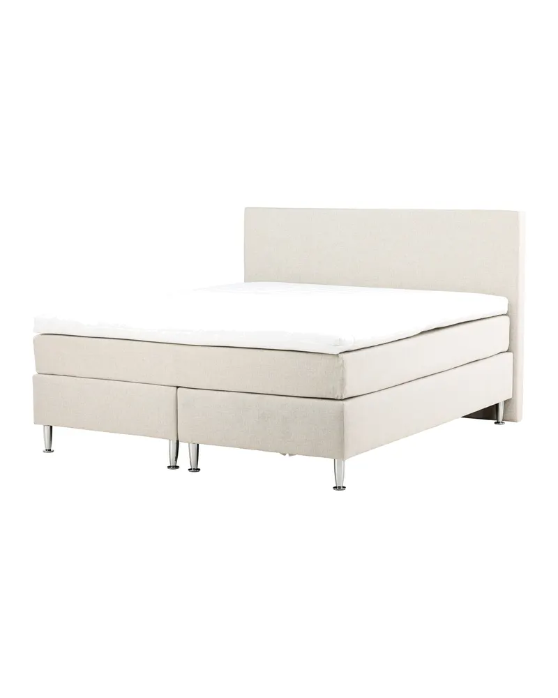 Toledo Doppelbett 180 × 200 cm Kontinentalbett in Beige, Gestell Champagner, Ansicht 6