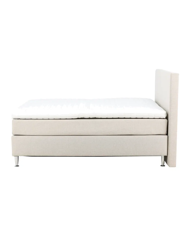 Toledo Doppelbett 180 × 200 cm Kontinentalbett in Beige, Gestell Champagner, Ansicht 7