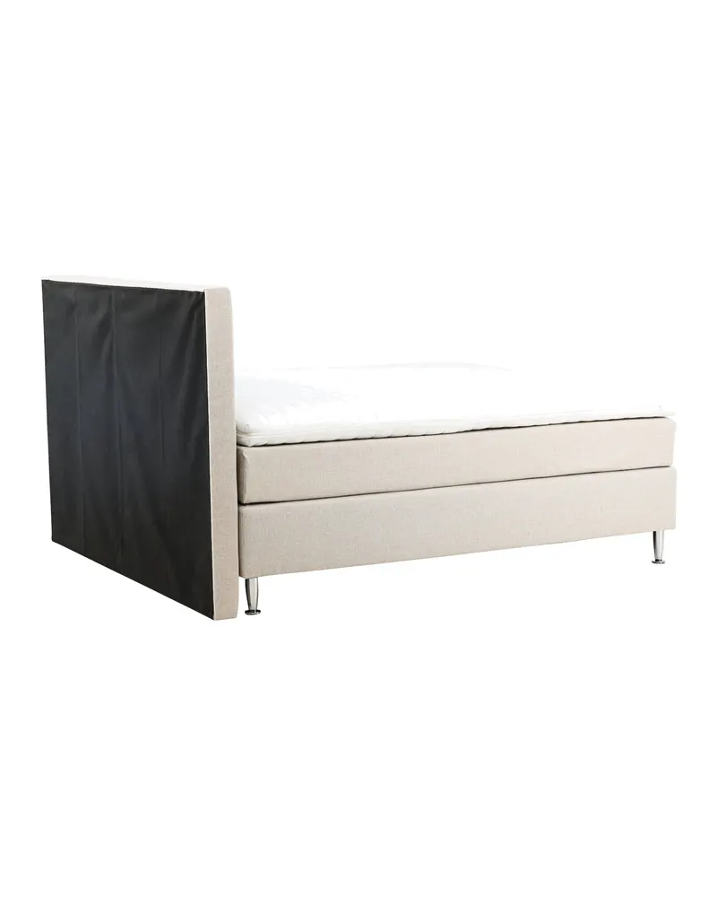 Toledo Doppelbett 180 × 200 cm Kontinentalbett in Beige, Gestell Champagner, Ansicht 11