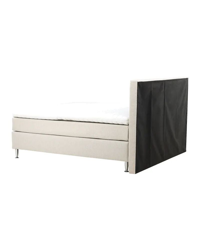 Toledo Doppelbett 180 × 200 cm Kontinentalbett in Beige, Gestell Champagner, Ansicht 5