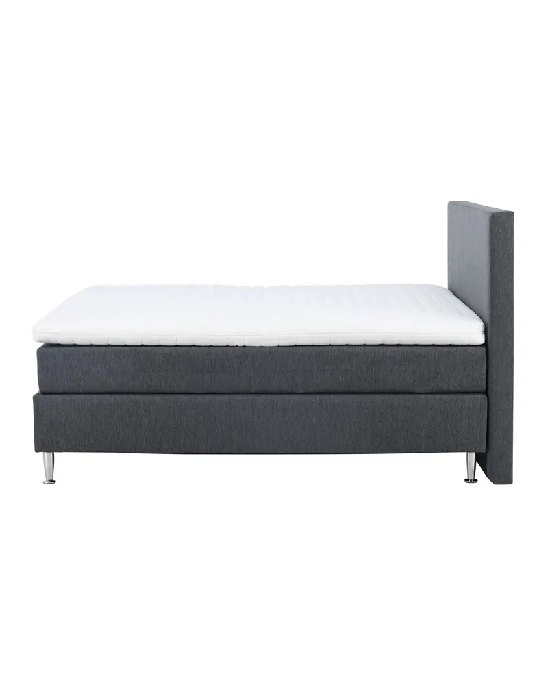 Toledo Doppelbett 180 × 200 cm Kontinentalbett in Dunkelgrau, Gestell Champagner, Ansicht 7