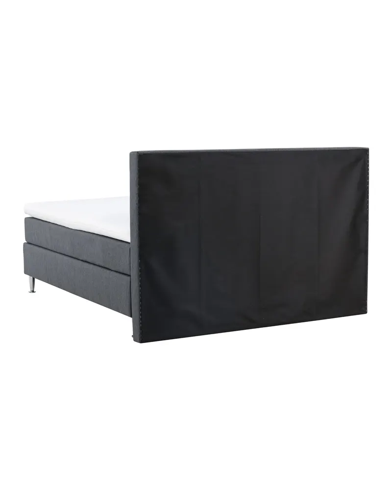 Toledo Doppelbett 180 × 200 cm Kontinentalbett in Dunkelgrau, Gestell Champagner, Ansicht 8