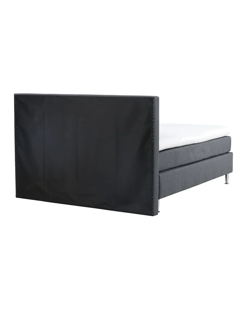 Toledo Doppelbett 180 × 200 cm Kontinentalbett in Dunkelgrau, Gestell Champagner, Ansicht 10