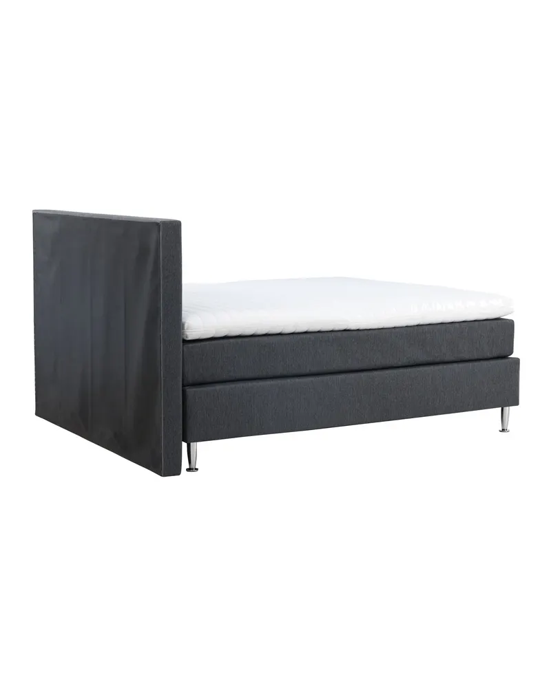 Toledo Doppelbett 180 × 200 cm Kontinentalbett in Dunkelgrau, Gestell Champagner, Ansicht 11