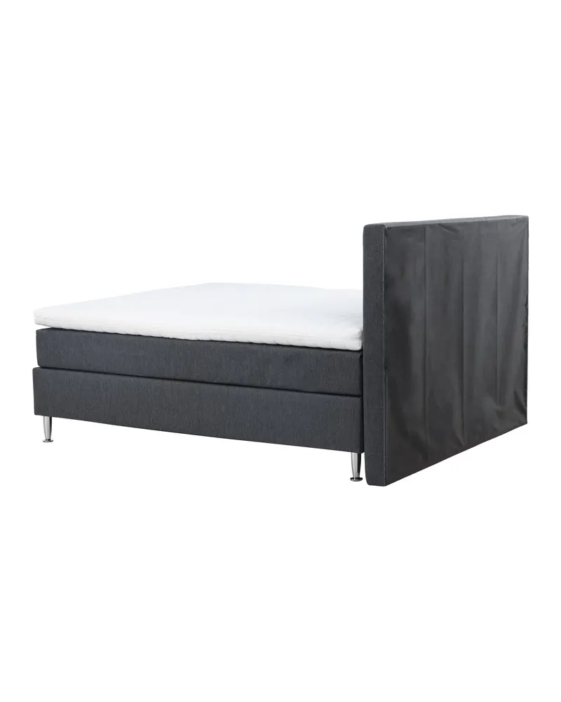 Toledo Doppelbett 180 × 200 cm Kontinentalbett in Dunkelgrau, Gestell Champagner, Ansicht 5