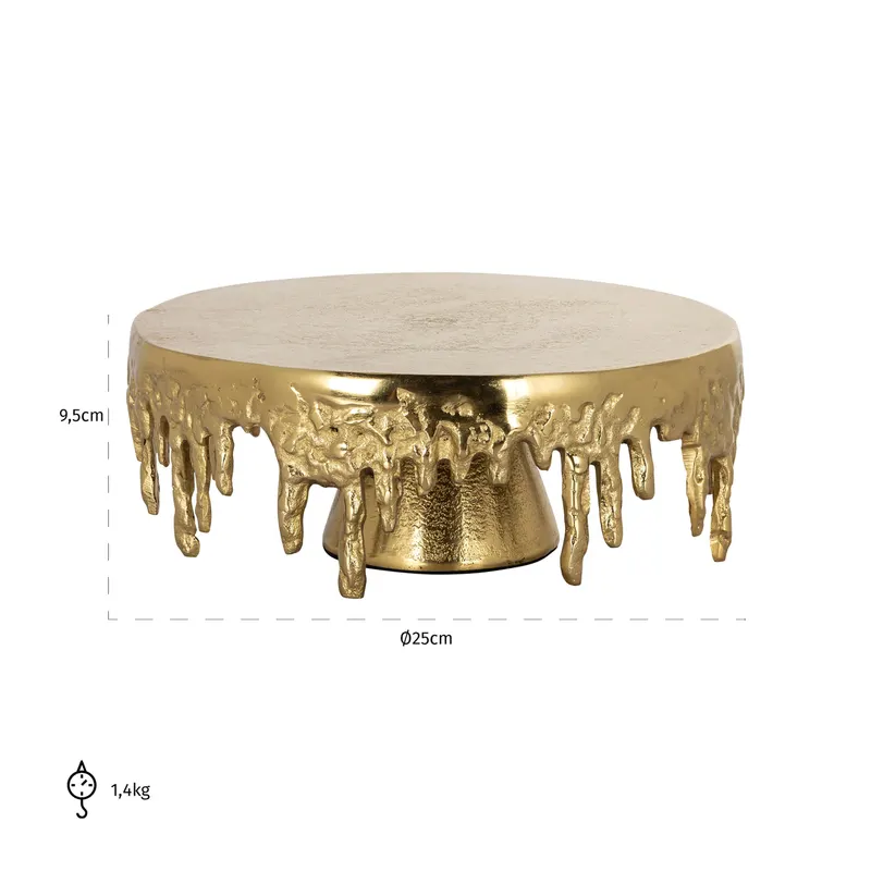 Tortenständer Carmona, Gold von Richmond Interiors, Maßzeichnung 18