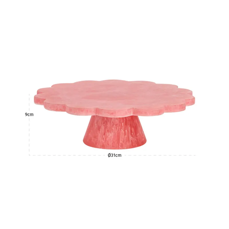 Tortenständer Lone, Rosa von Richmond Interiors, Maßzeichnung 3