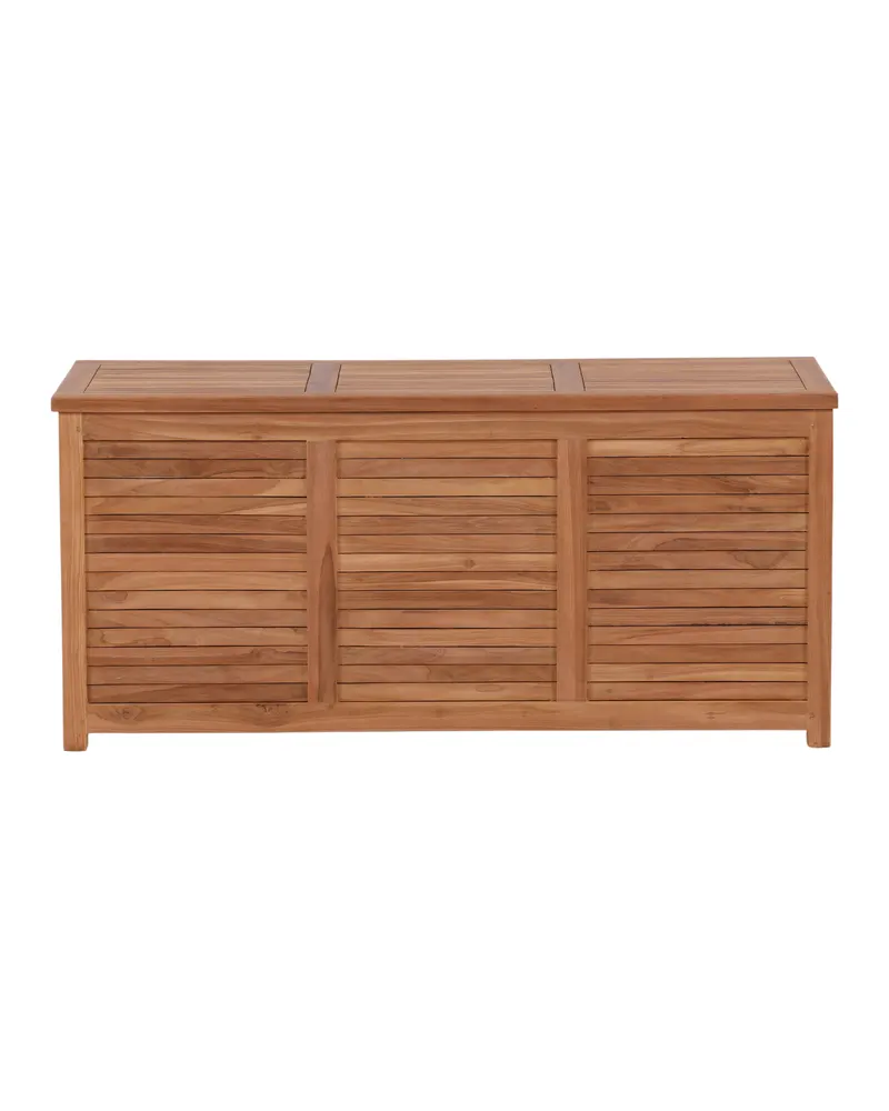 Trento Gartenbox aus Teak in 130 × 50 × 60 cm, Ansicht 1