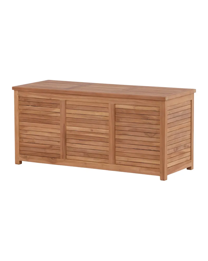 Trento Gartenbox aus Teak in 130 × 50 × 60 cm, Ansicht 7