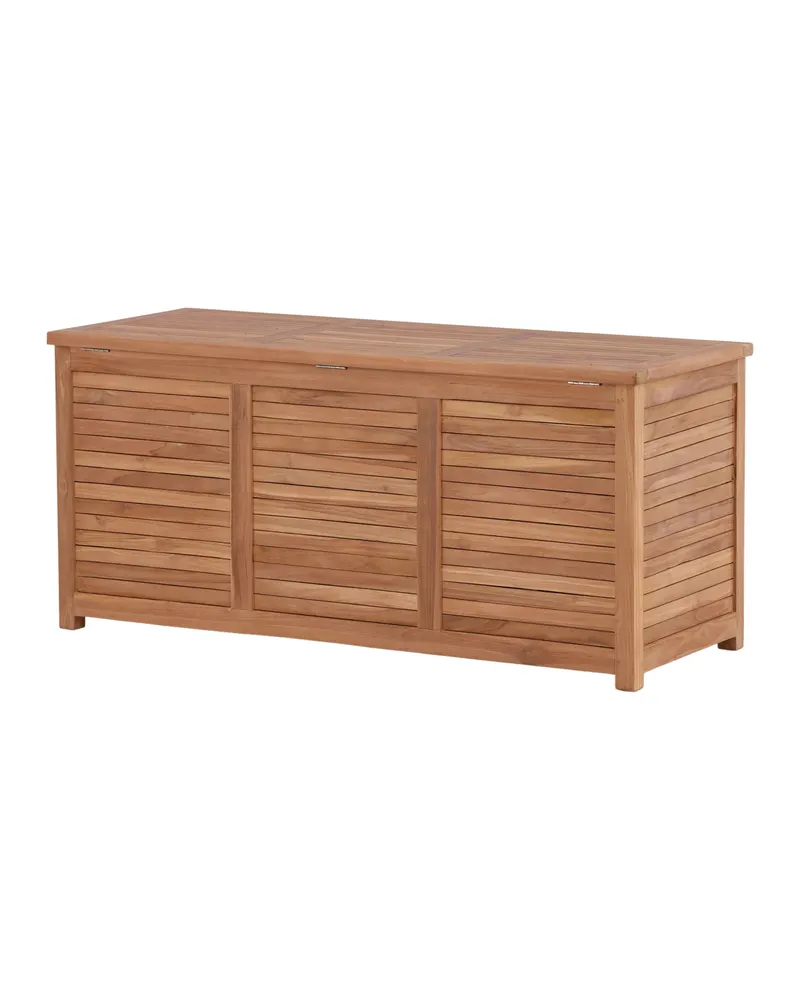 Trento Gartenbox aus Teak in 130 × 50 × 60 cm, Ansicht 12