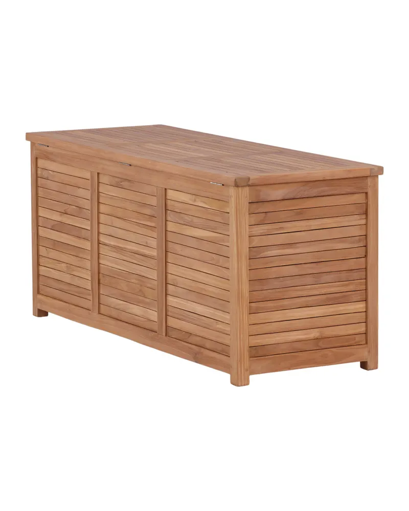 Trento Gartenbox aus Teak in 130 × 50 × 60 cm, Ansicht 13
