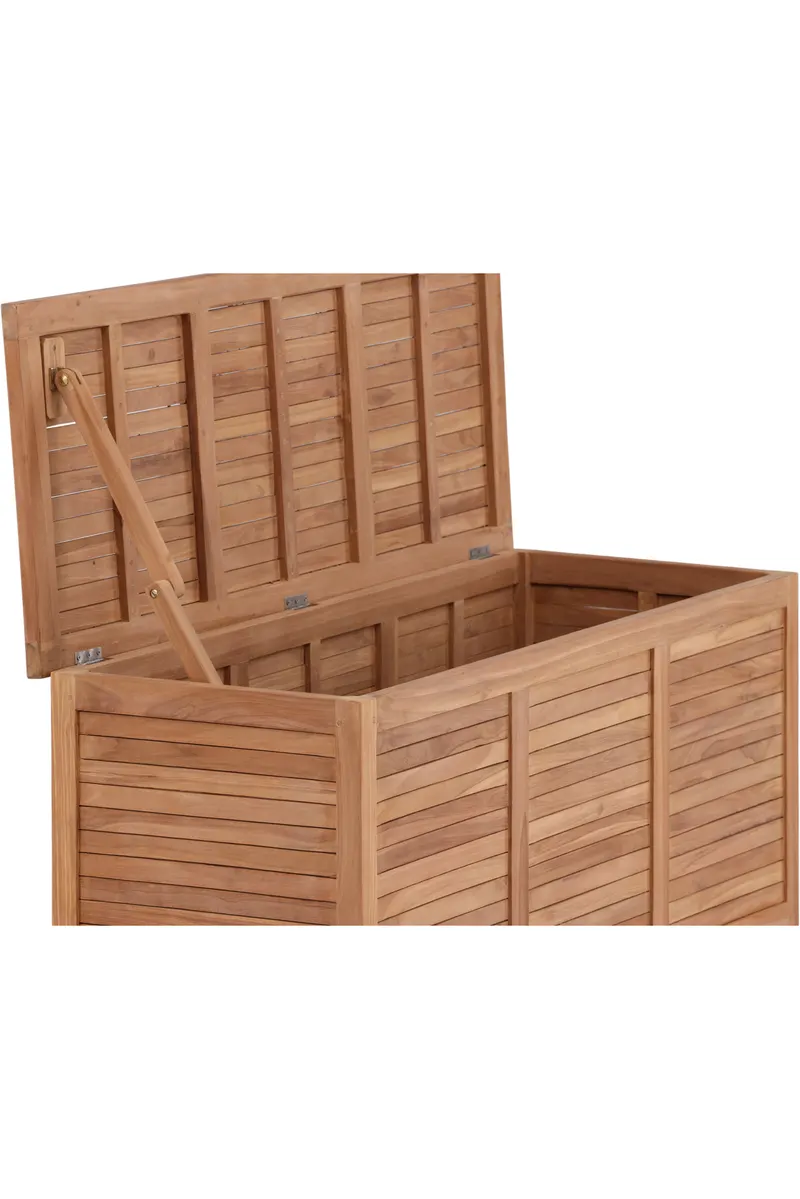 Trento Gartenbox aus Teak in 130 × 50 × 60 cm, Ansicht 14