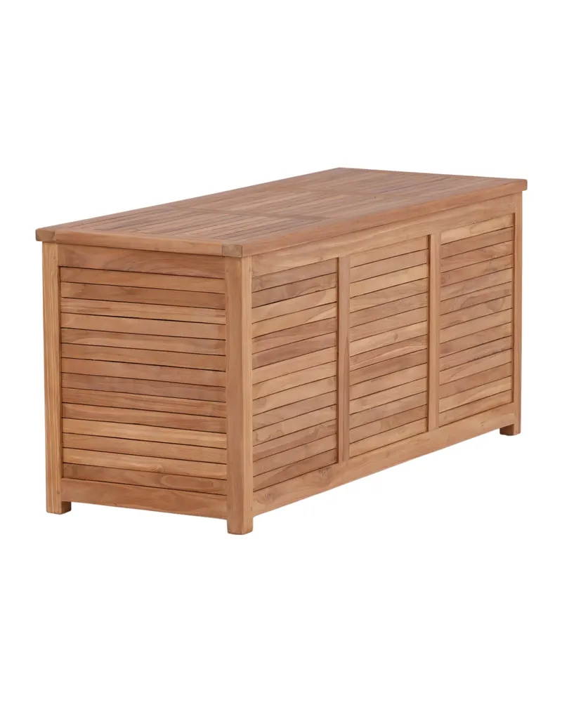 Trento Gartenbox aus Teak in 130 × 50 × 60 cm, Ansicht 3
