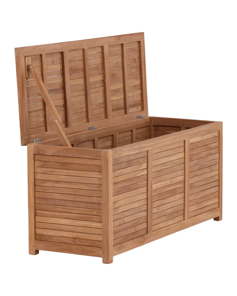 Trento Gartenbox aus Teak in 130 × 50 × 60 cm, Ansicht 6