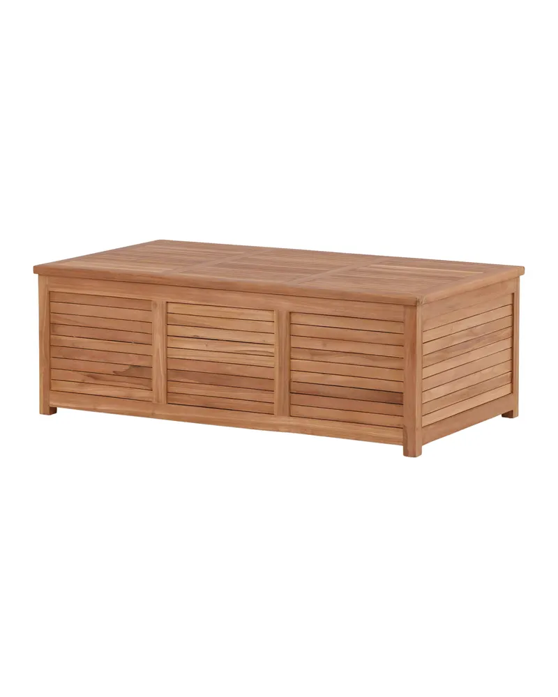 Trento Gartenbox aus Teak in 130 × 70 × 46 cm, Ansicht 7