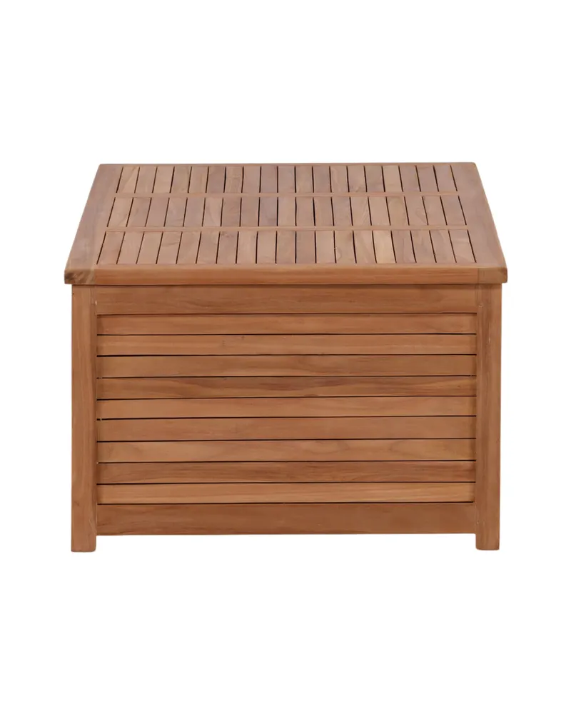 Trento Gartenbox aus Teak in 130 × 70 × 46 cm, Ansicht 8