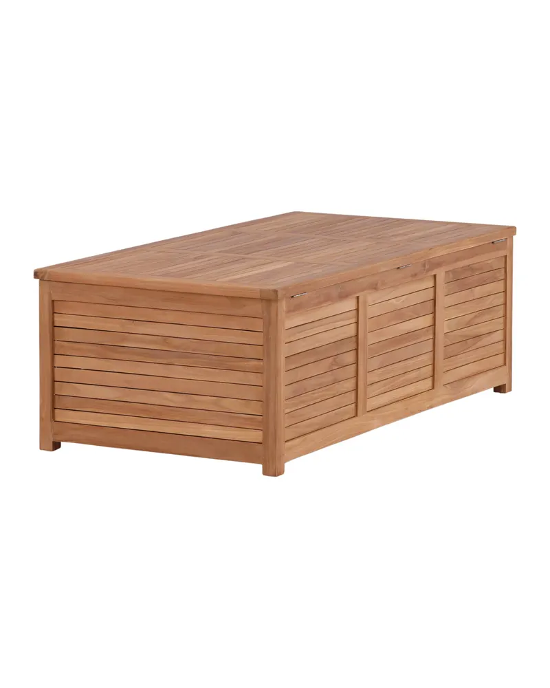 Trento Gartenbox aus Teak in 130 × 70 × 46 cm, Ansicht 9