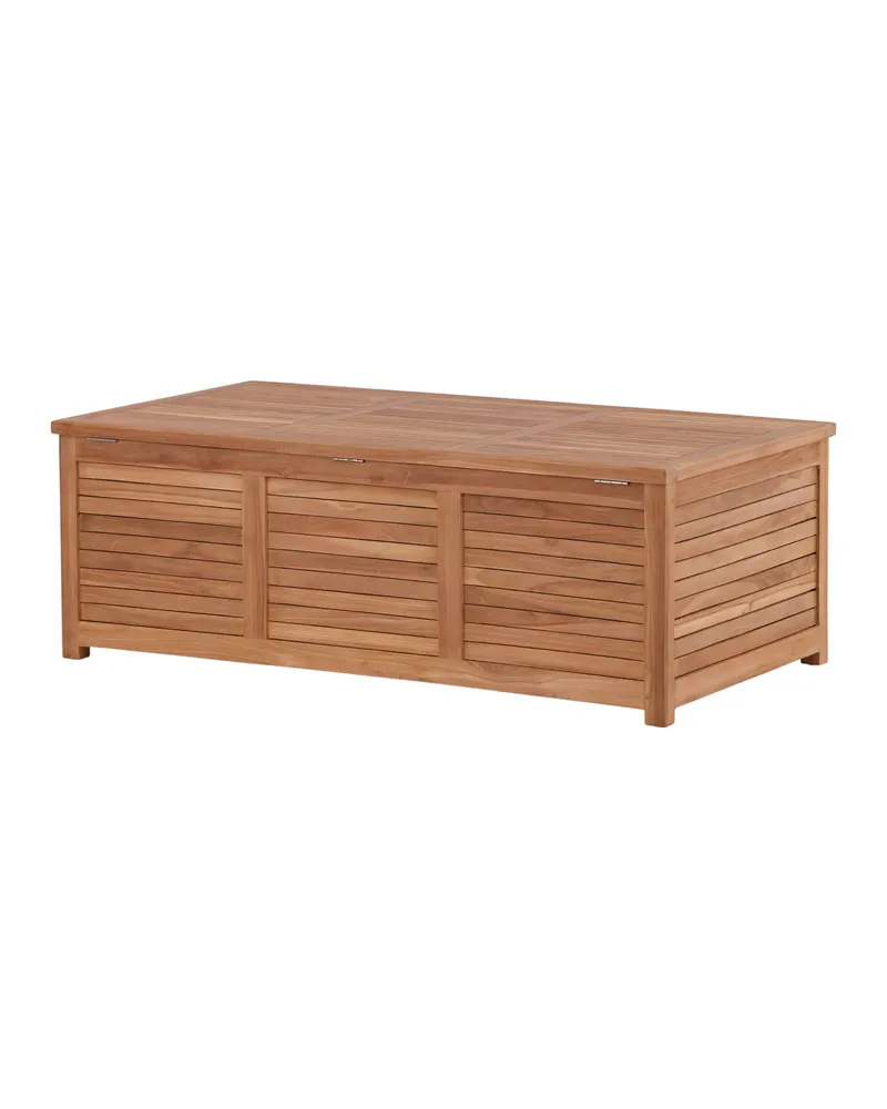 Trento Gartenbox aus Teak in 130 × 70 × 46 cm, Ansicht 11