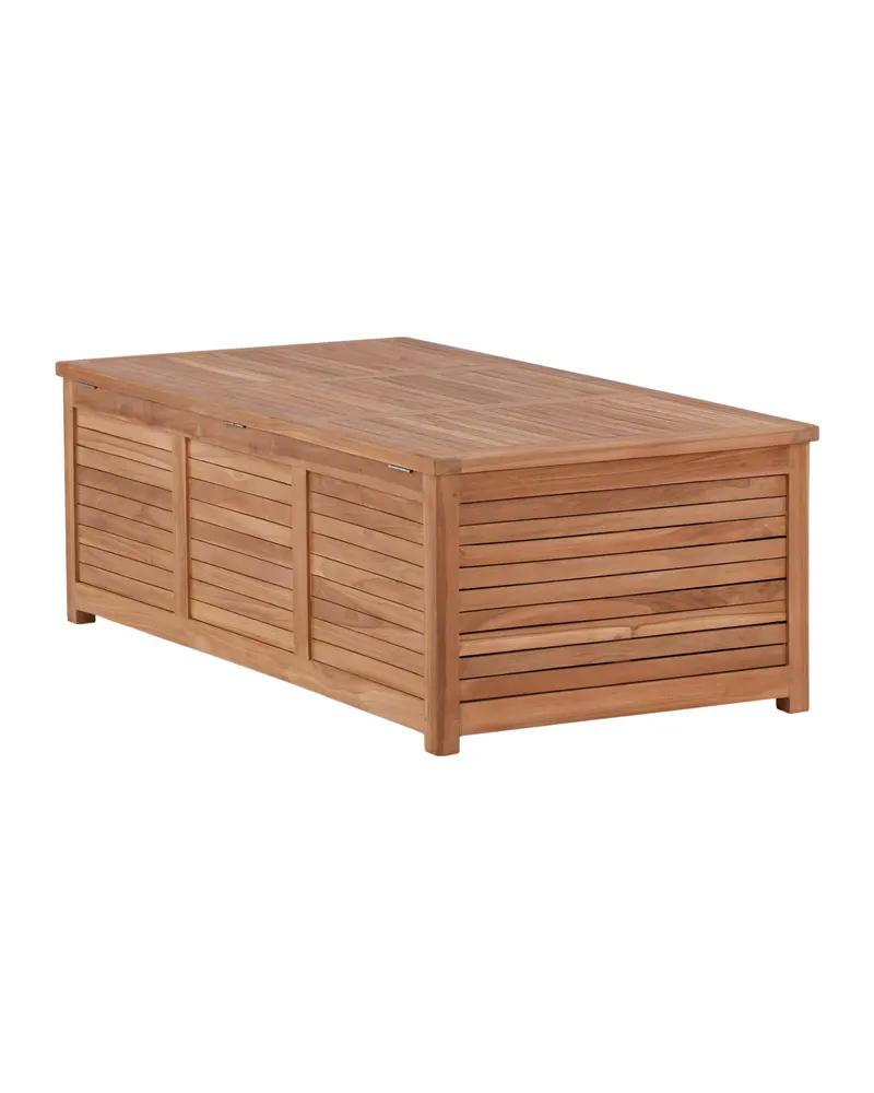 Trento Gartenbox aus Teak in 130 × 70 × 46 cm, Ansicht 12