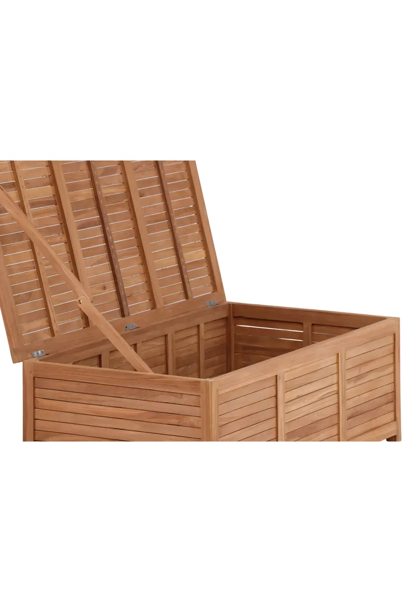 Trento Gartenbox aus Teak in 130 × 70 × 46 cm, Ansicht 14