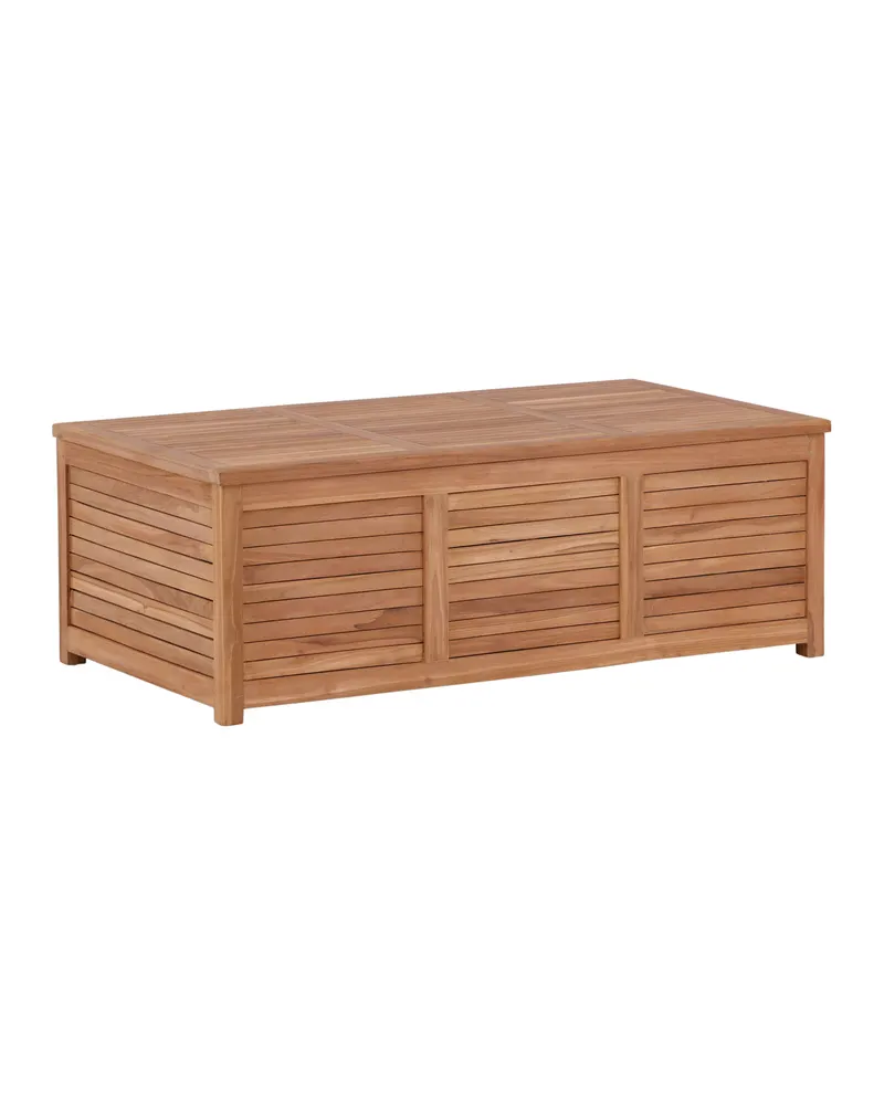 Trento Gartenbox aus Teak in 130 × 70 × 46 cm, Ansicht 2