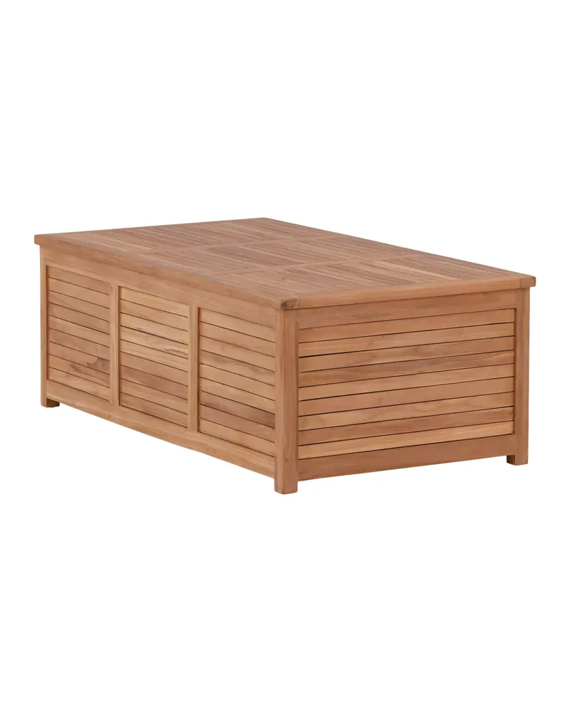 Trento Gartenbox aus Teak in 130 × 70 × 46 cm, Ansicht 4