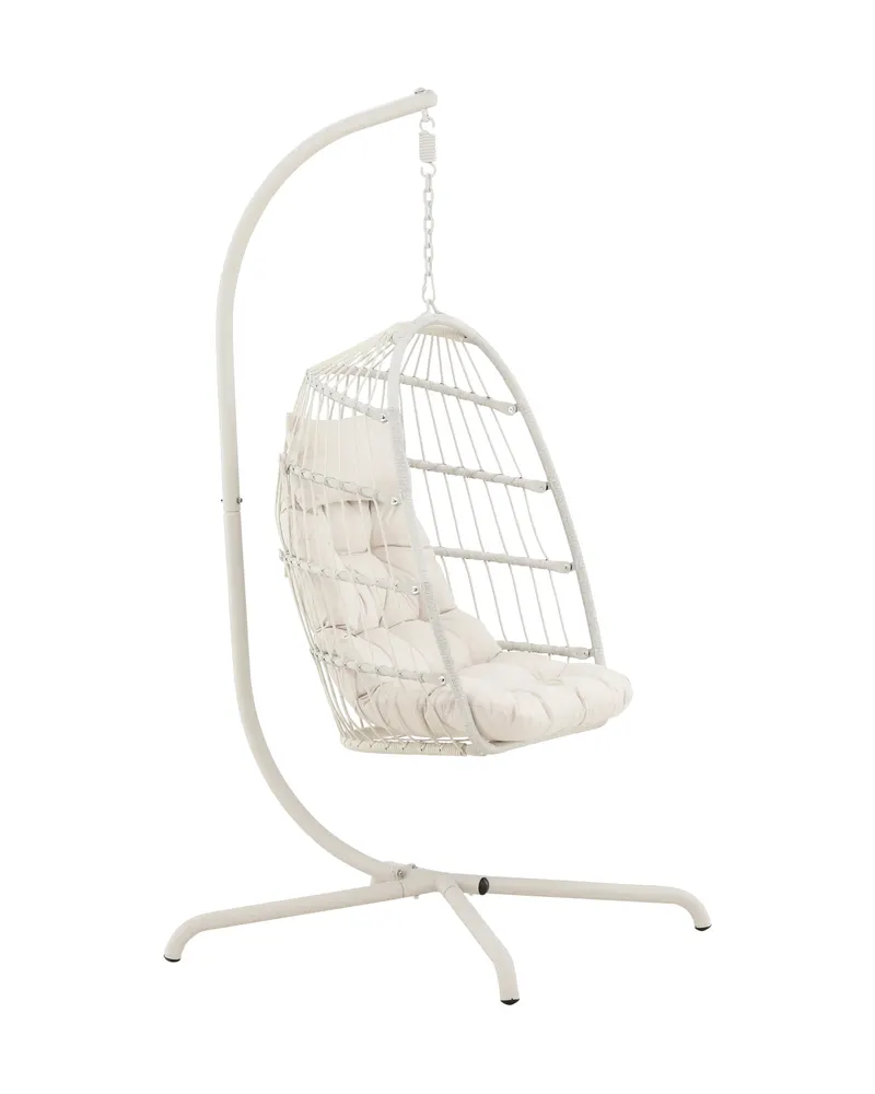 Trezza Hängesessel mit Gestell in Beige, Ansicht 12
