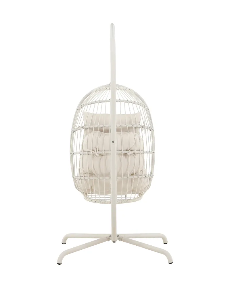 Trezza Hängesessel mit Gestell in Beige, Ansicht 4