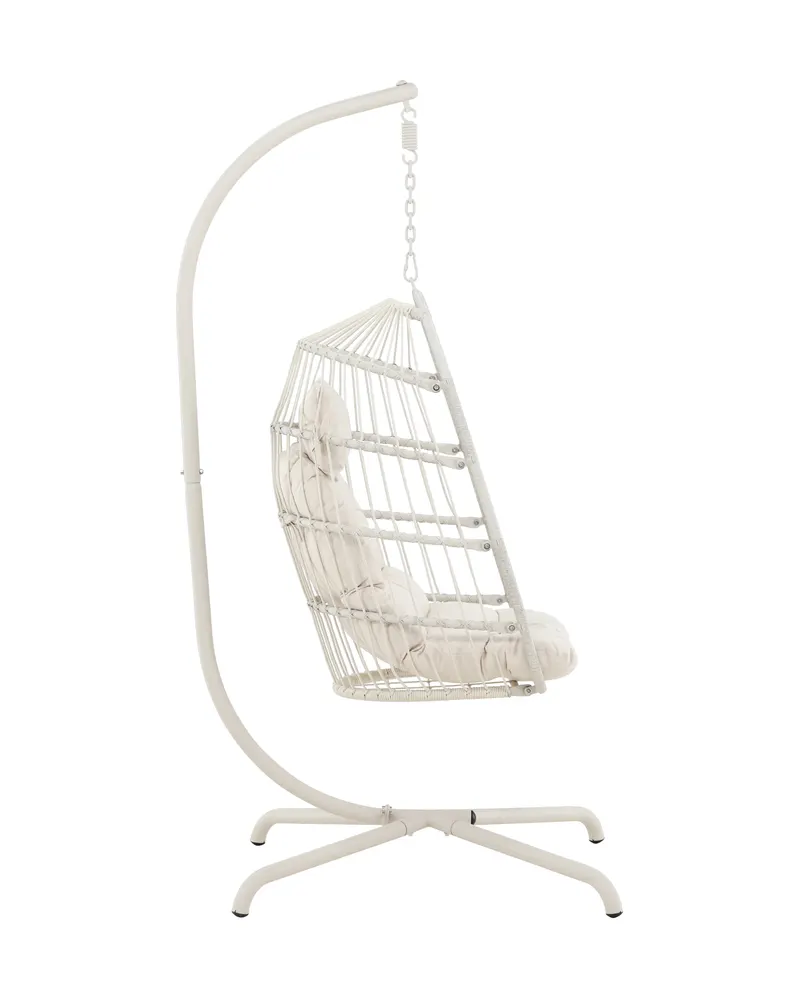 Trezza Hängesessel mit Gestell in Beige, Ansicht 5