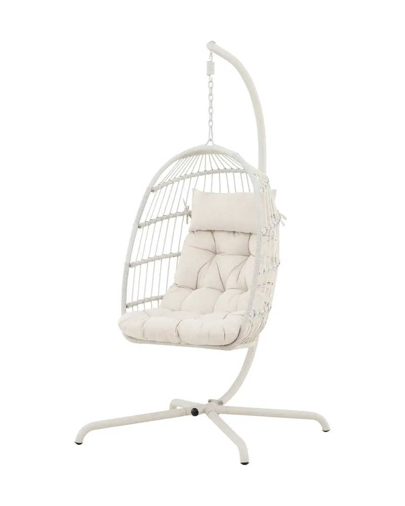 Trezza Hängesessel mit Gestell in Beige, Ansicht 6