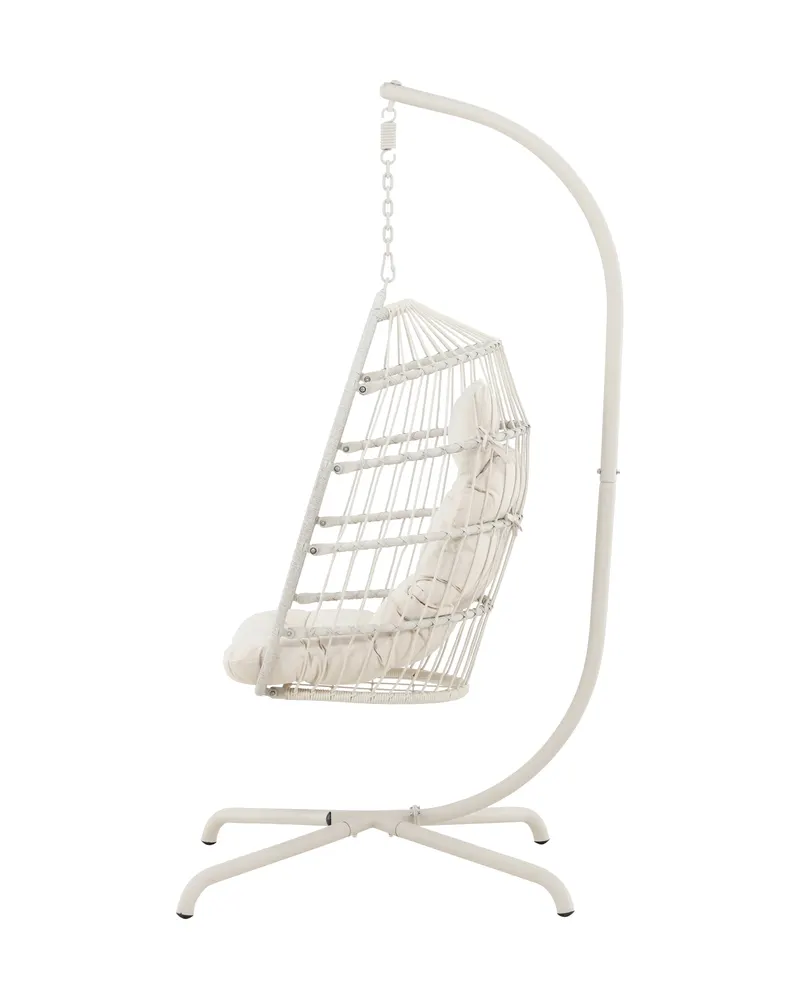 Trezza Hängesessel mit Gestell in Beige, Ansicht 7