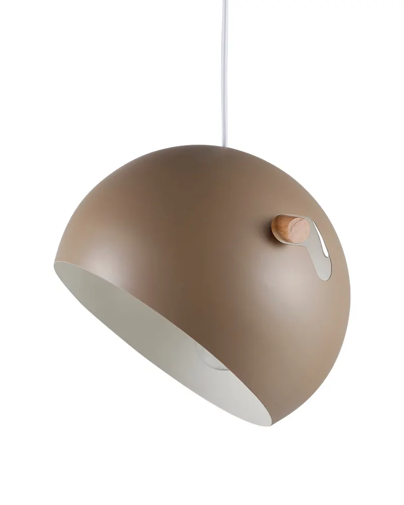 Tubbie Hängelampe mit Kugelschirm in Ø 29 cm, Beige, Ansicht 1