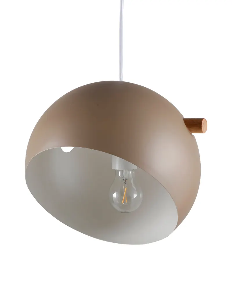 Tubbie Hängelampe mit Kugelschirm in Ø 29 cm, Beige, Ansicht 4