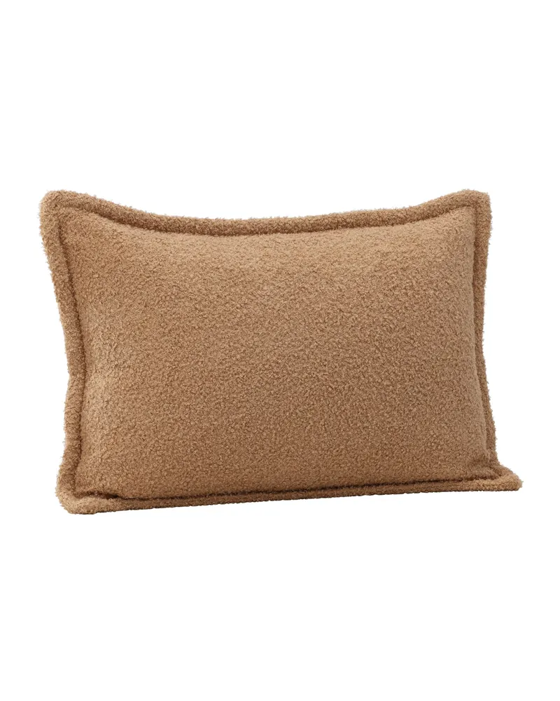 Tuva Kissenbezug mit Stoffkante in 40 × 60 cm, Beige, Ansicht 4