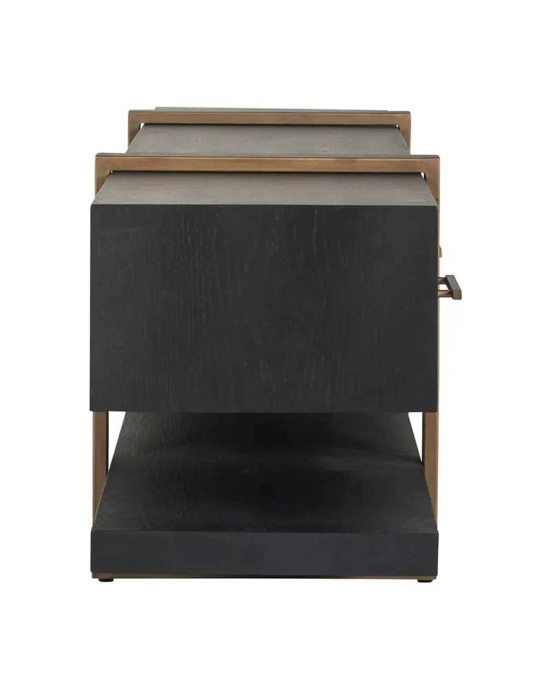 TV-Möbel Cambon, Dunkles Kaffeebraun von Richmond Interiors, Produktansicht 4
