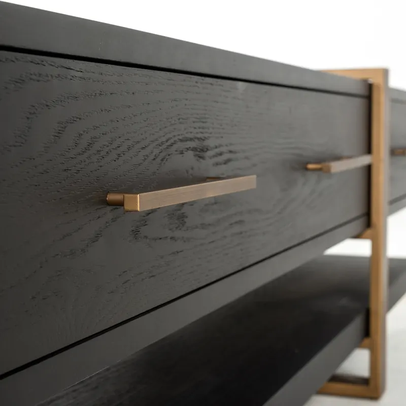TV-Möbel Cambon, Dunkles Kaffeebraun von Richmond Interiors, Produktansicht 5